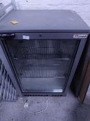 * glass fronted beer fridge. 600w x 500d x 900h