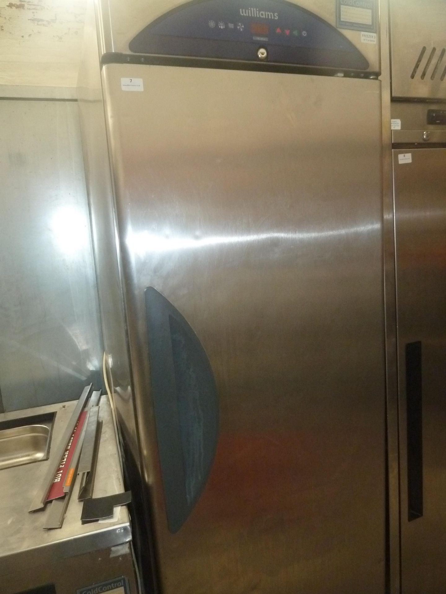 * Williams S/S upright freezer LZ12. 600w x 700d x 1900h