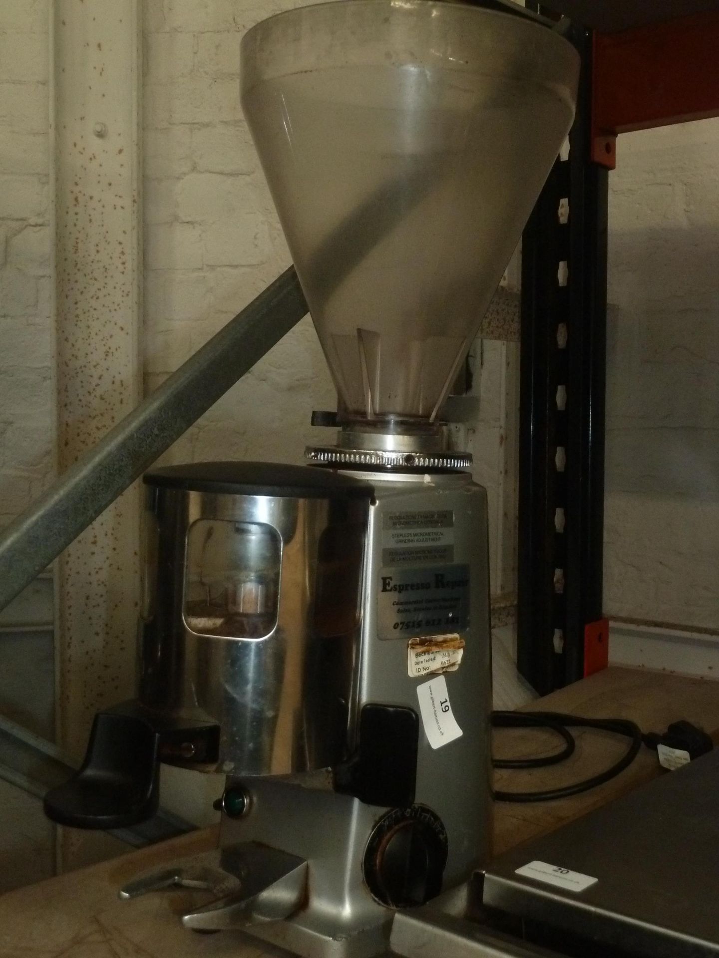 * Mazzer coffee grinder