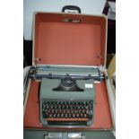 Olympia Deluxe Typewriter in Original Carry Case