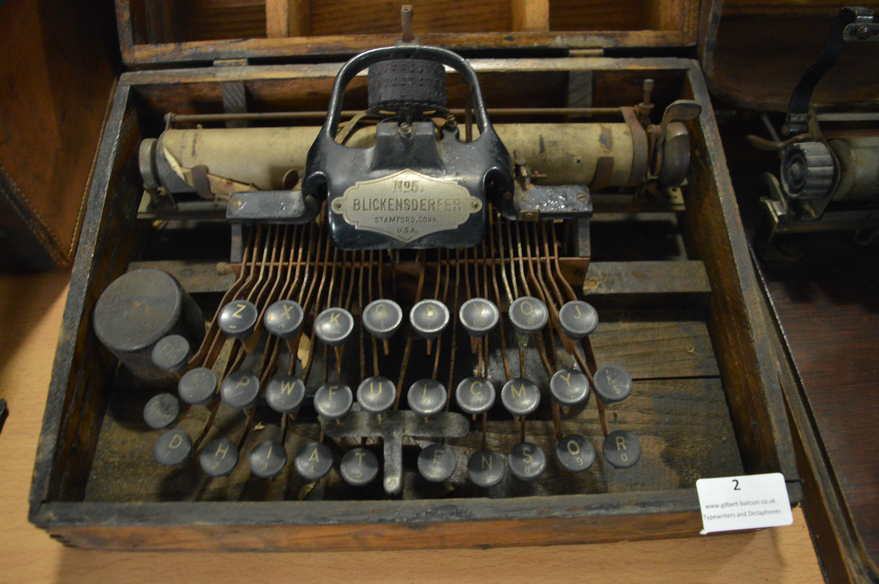 Blickensderfer No.05 Typewriter In Original Wooden Case - Stanford USA - Image 2 of 2