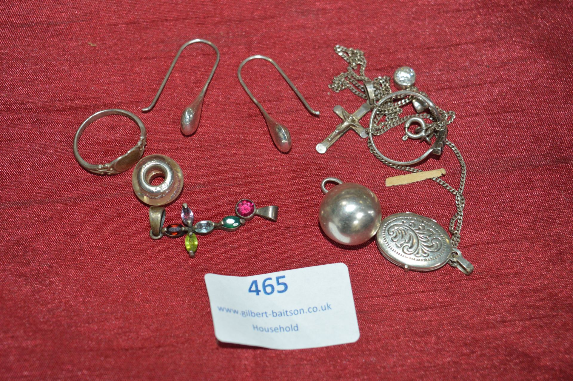 Sterling Silver Jewellery Including Locket & Chain