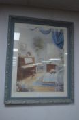 Framed Print of a Music Room