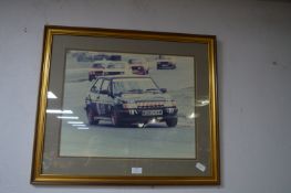 Framed Print of a Rally Car