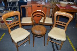 Five Vintage Chairs