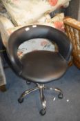 Black & Chrome Swivel Office Chair