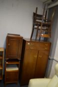 Cupboard, Two Bedside Cabinets and Two Chairs