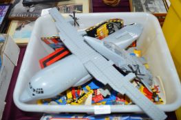 Tub of Lego Including Aircraft