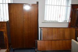 Retro Double Wardrobe and Bed Frame