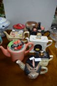 Eight Novelty Teapots