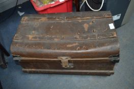 Small Vintage Metal Trunk