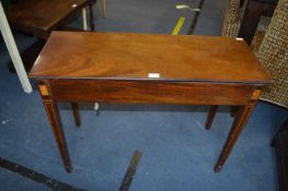 Period Mahogany Inlaid Console Table