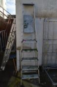 Pair of Folding Aluminium Step Ladders