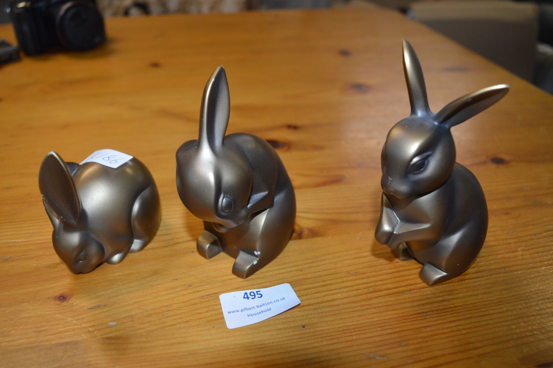 Three Rabbit Figures by Chelport Collectibles