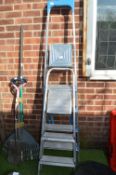 Two Aluminium Folding Step Ladders