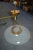 Glass & Brass Ceiling Light Fitting