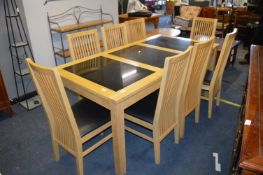 Large Table with 8 Chairs - Marble Inserts