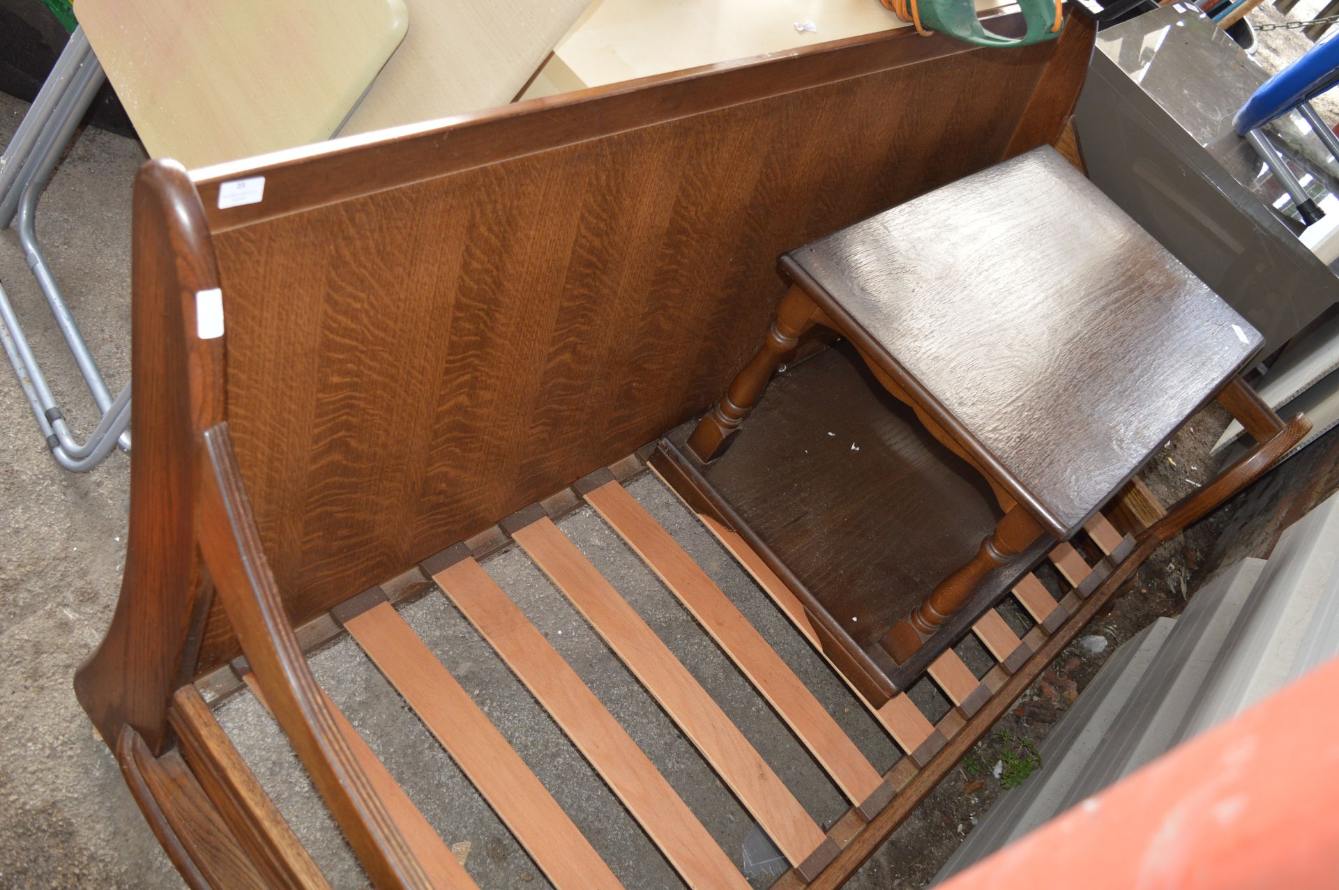 Wooden Sofa Base and a Coffee Table - Image 2 of 2