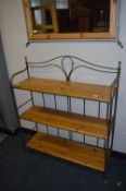 Metal Framed Shelf Unit