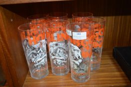 Seven Hobgoblin Pint Glasses