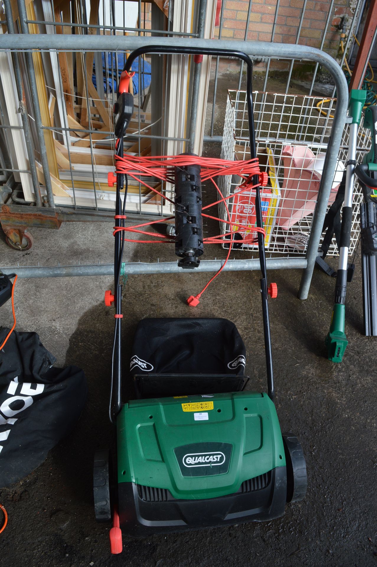 Qualcast Electric Lawnmower and a Lawn Spike