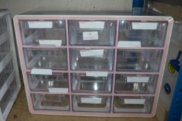 *Sysmax Multi Box 12 Drawer Unit (pink & white)