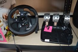 *Logitech Gaming Steering Wheel & Pedal Set for Xb