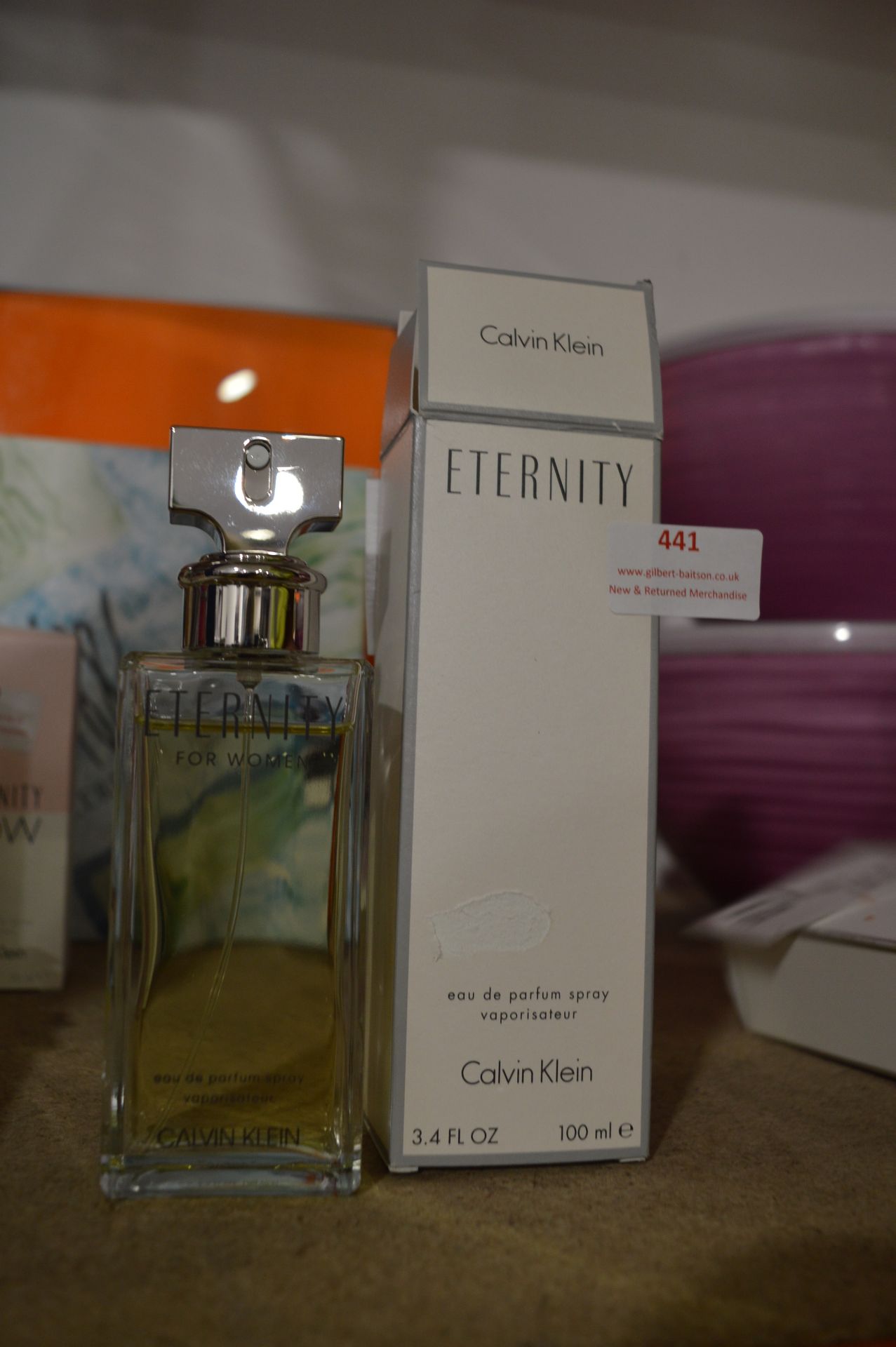 *Calvin Klein Eternity Eau de Parfum (part bottle)