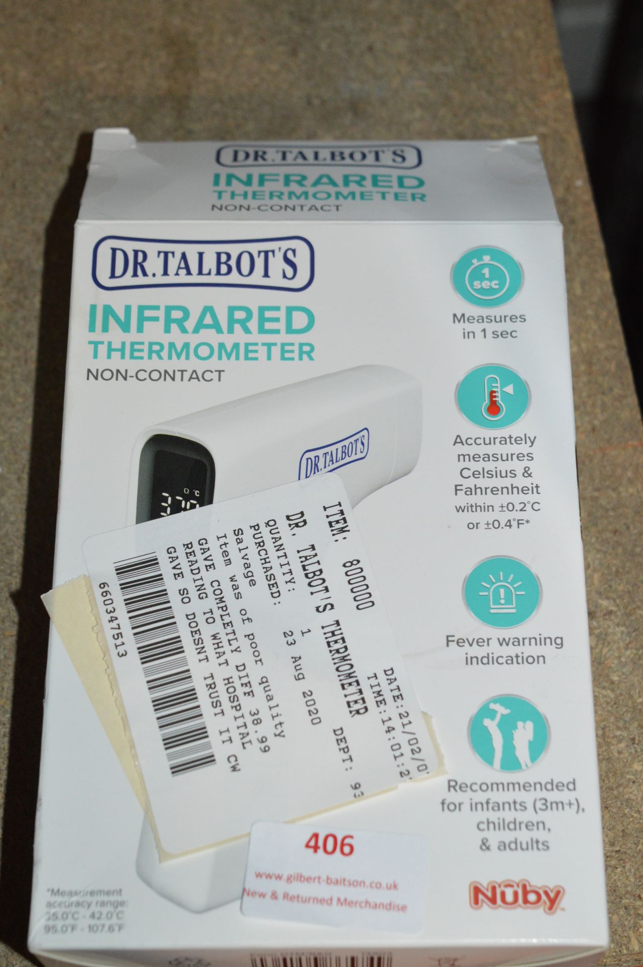 *Dr. Talbot's Infrared Thermometer