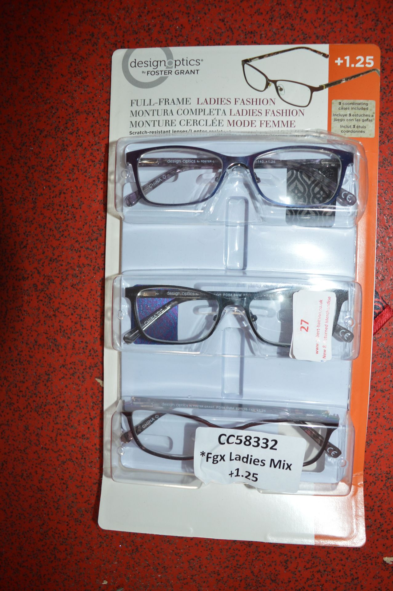 *Foster Grant Ladies +1.25 Spectacles 3pk