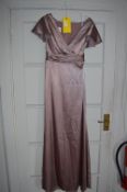 *Size: 8 Metallic Rose Evening Dress