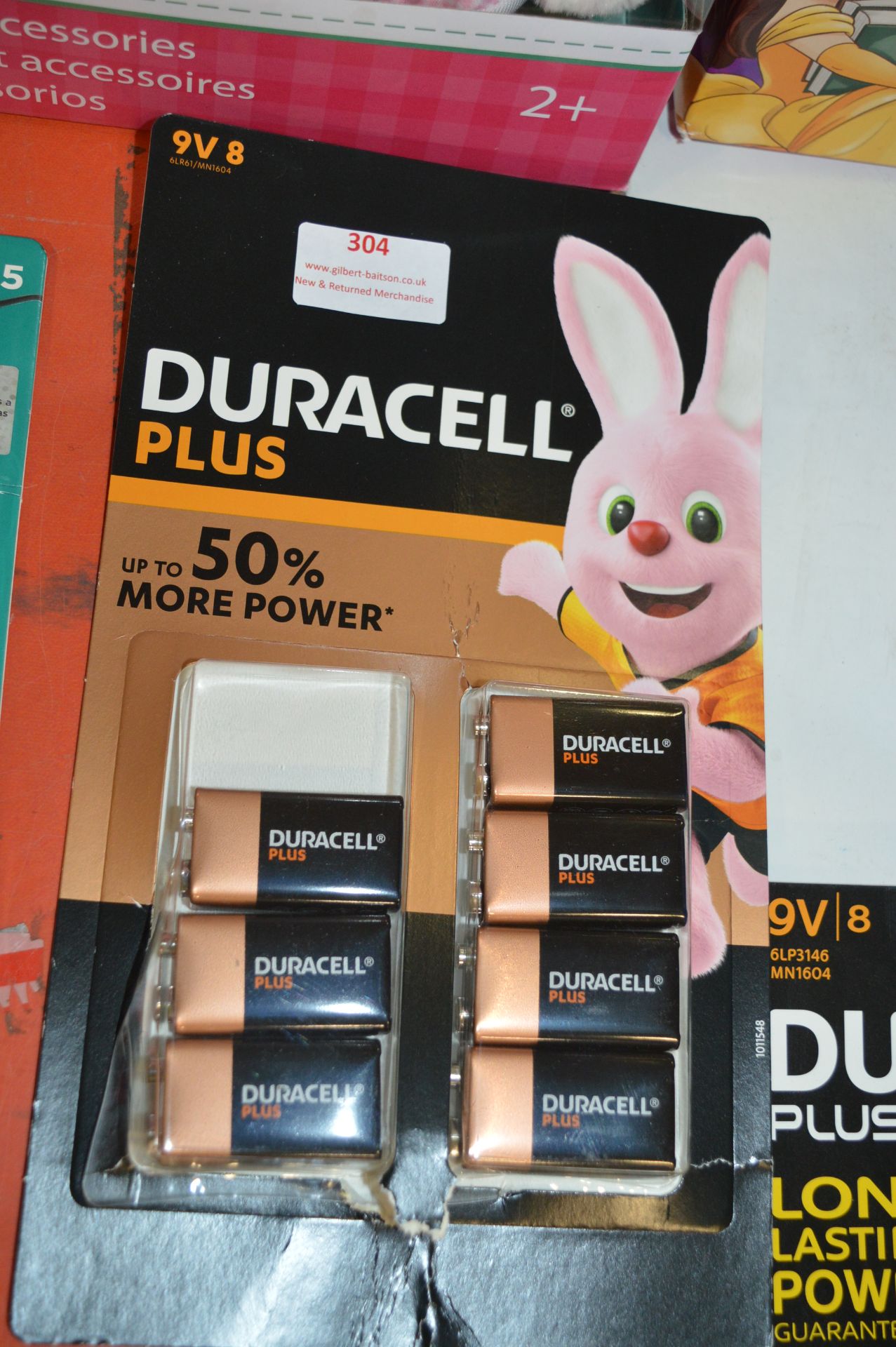 *Duracell+ 9v Batteries 7pk