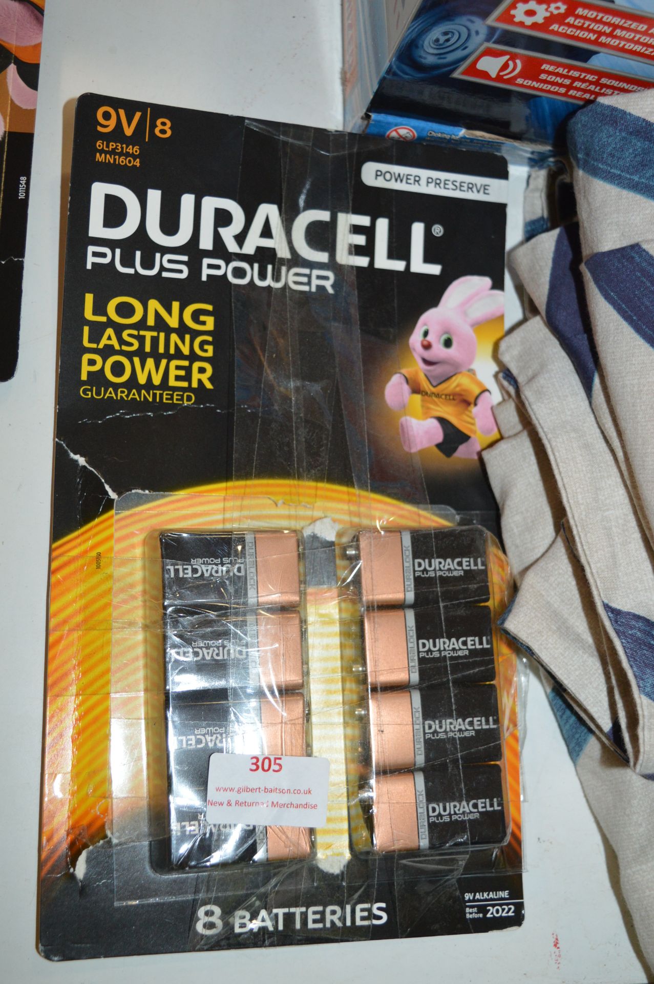 *Duracell +Power 9v Batteries 8pk