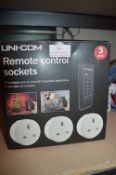 *Unicom Remote Control Socket 3pk