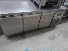 * Infrico 3 door bench top chiller. 1960w x 700d x 900h