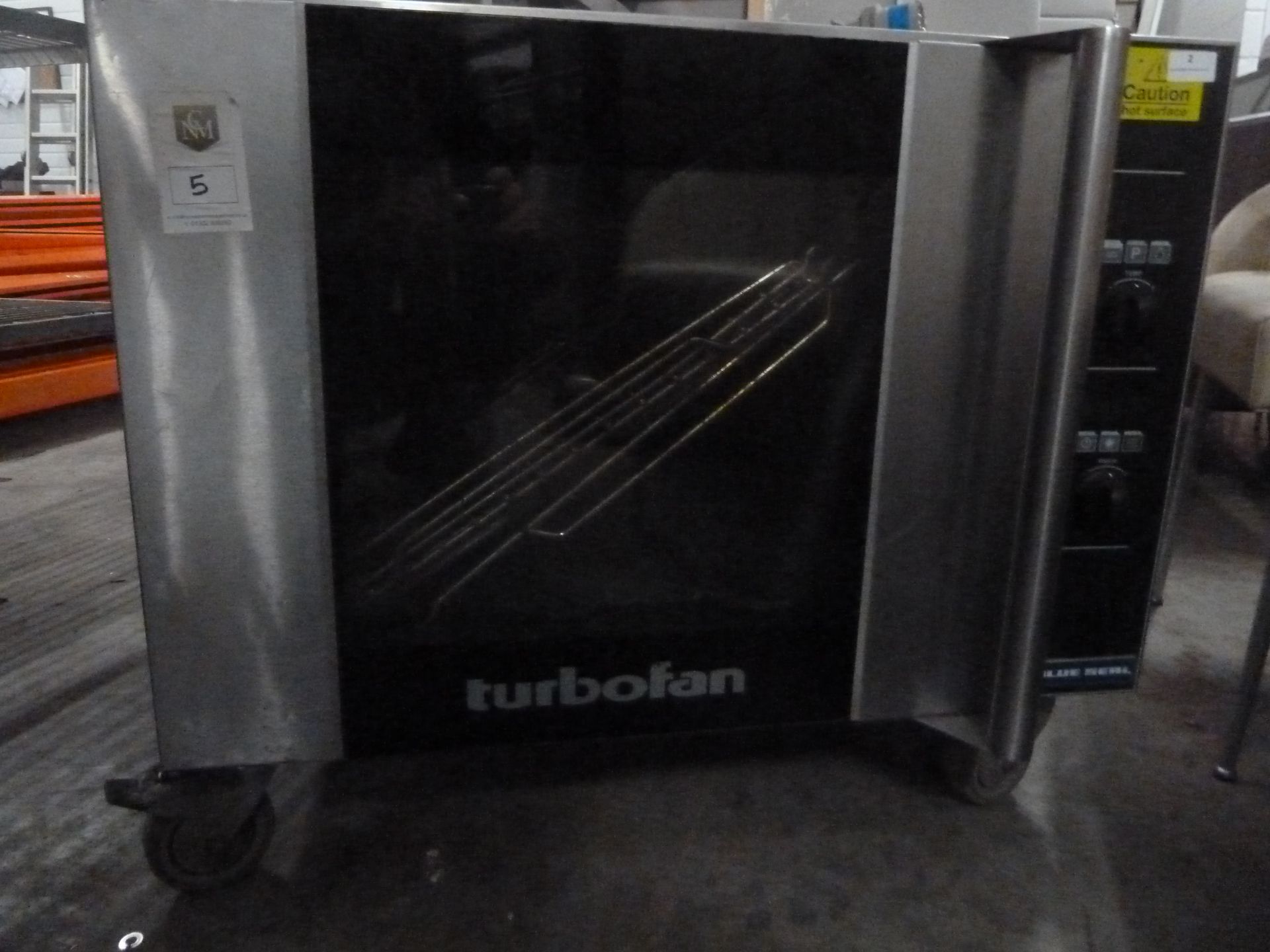 *Blueseal Turbofan oven E31D4 - from a national chain, on castors. 810w x 660d x 680h - Image 2 of 6