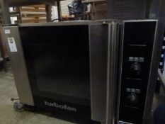 *Blueseal Turbofan oven E31D4 - 4 shelf, from a national chain, on castors. 800w x 660d x 700h