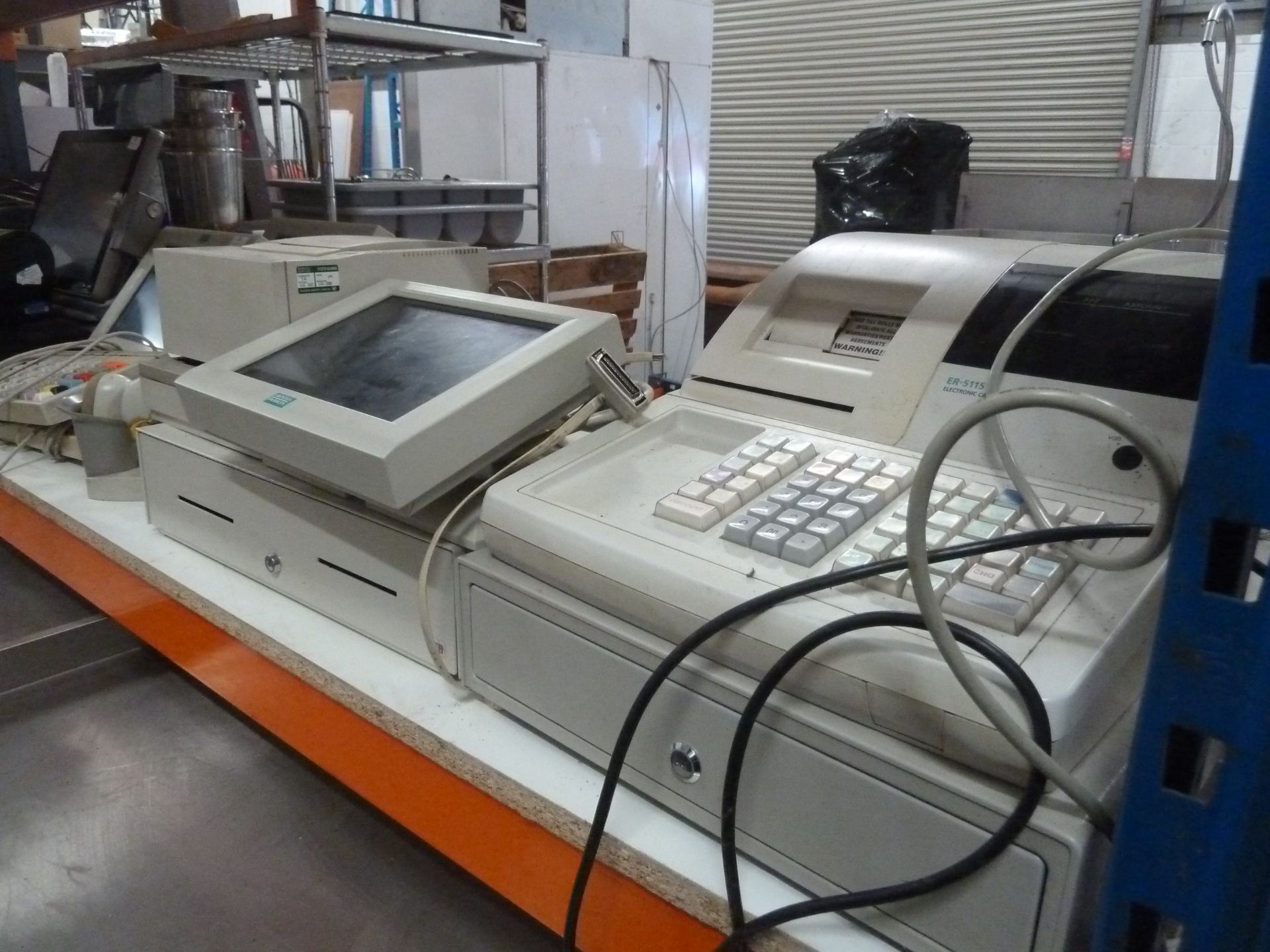 *assorted retro tills - including Samsung ER-5115 cash register with drawer, 3 x screens, keyboard, - Image 2 of 5