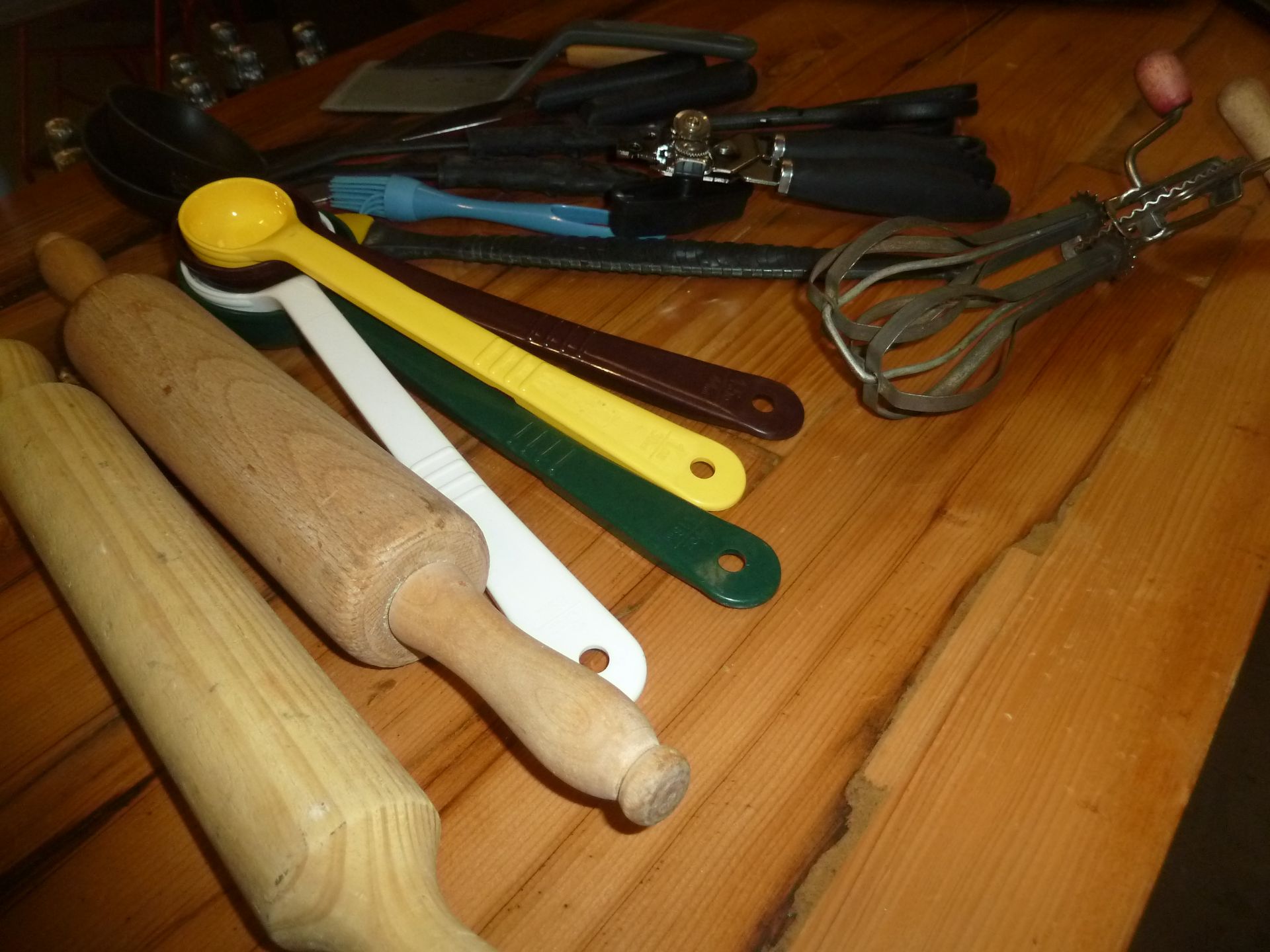 * selection of utentials, including manual whisk, ladels, etc x 15+ - Image 2 of 2