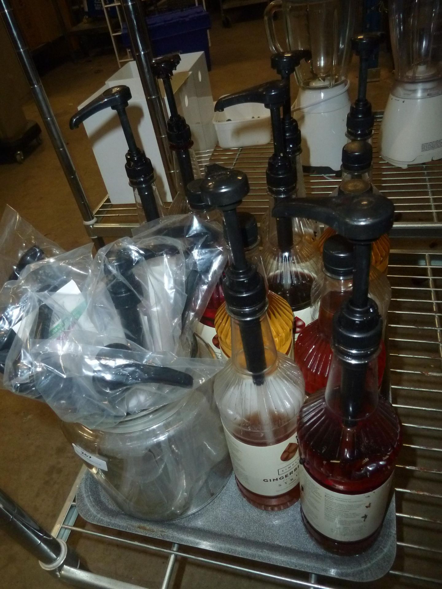 * 12 x full and part bottles of coffee syrup including 7 x new pumps - Image 2 of 3