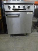 *gas single oven with 4 burner hob. 600w x 800d x 940h