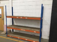 *Set of Light Duty Shelving - Two Uprights, Six Cross Beams, plus Shelving