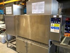 *  Hobart flight dishwasher model number CNR-EW with tabling Located at Grantham, NG32 2AG