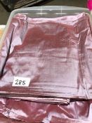 * 8 x mauve  silk table cloths 128in x 128in in storage box Located at Grantham, NG32 2AG