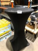 * aluminium high bar table with black stretch cover Located at Grantham, NG32 2AG