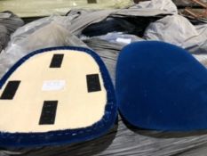 * 270 x brand new deep blue Velcro sear pads to fit chivari cross back and Cheltenham chairs Located