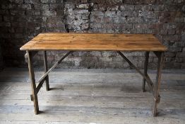 * 6ft by 2ft6inch Rustic Style Folding Tables
