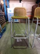 * Aluimum and Wicker Bar Stools