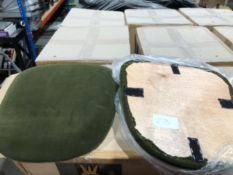 * 270 x brand new forest green velcro seat pads to fit Chivari cross back and Cheltenham chairs