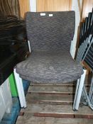 *Two Stacking Chairs with Upholstered Seats & Backs. Located at 389-395 Anlaby Road, Hull, HU3 6AB